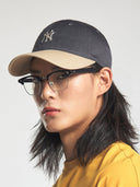 Varsity One Point Logo Color Block Unstructured Ball Cap