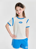 Vasrsity Round Logo Crop T-shirt (girl's)