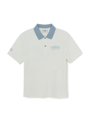 Basic Small Letter Comfortable Fit Polo T-Shirts