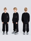 Basic Outdoor Woven Sweatshirt Set