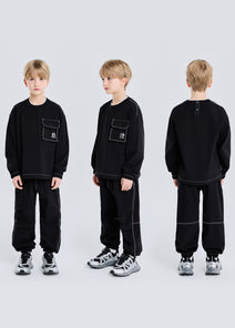 Basic Outdoor Woven Sweatshirt Set