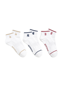 STRIPE SMALL LOGO LOW SOCKS 3PAIRS SET