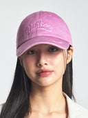 Varsity Vintage Cursive Tone-on-tone Unstructured Ball Cap