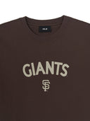 Lettering Logo Point Semi Over-Fit T-shirts