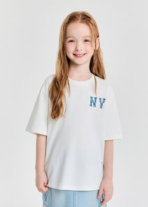 Monogram Denim Coopers Big Logo T-shirt