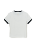 Women's Basic Small Logo Ringer T-shirts