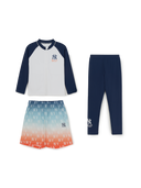 STREET MONOGRAM ZIP-UP RASHGUARD 3P SET