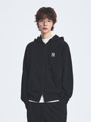 Basic Small Logo Overfit 2way Hood Zip Up