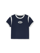 Vasrsity Round Logo Crop T-shirt (girl's)