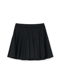 Basic Sportive Jersey Flared Skirt