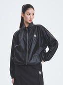 Women's Sportive Varsity Glossy Windbreaker