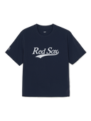 Varsity Cursive Woven Short Sleeve Sweatshirt