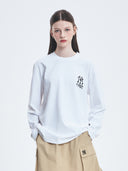 Basic Mega Logo Loose Fit Long Sleeve T-shirt