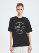Varsity Vintage Color Graphic Over Fit T-shirt