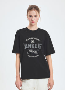 Varsity Vintage Color Graphic Over Fit T-shirt