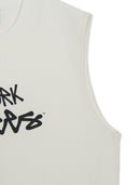 Sportive Mesh Graphic Sleeveless T-Shirts