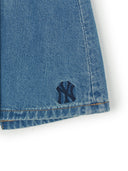 Women's Varsity Vintage Denim Cargo Pleated Skirt