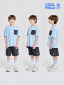 [cool Field] Basic Outdoor Mesh Pocket T-shirt Set