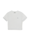 Women's Basic Small Logo Slim Crop Fit T-shirts
