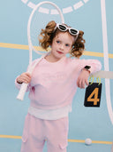 Varsty Girl's Layered Sweatshirt Set