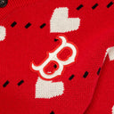Heart All-over Cardigan Boston Redsox