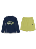 Street T-shirt Rashguard Board Shorts Set
