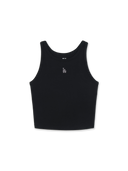 Women's Basic Small Logo Slim Crop Sleeveless T-shirts