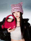 Basic Sportive Stitch Mini Hobo Bag