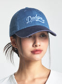 Varsity Vintage Cursive Color Block Unstructured Ball Cap