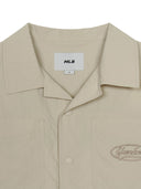 Varsity Vintage Cursive Long Sleeve Work Shirt