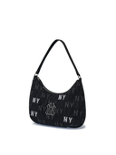Hip Monogram Jqd Denim Hobo Bag