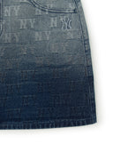 Women's Classic Monogram Gradation Jacquard Denim Skirt
