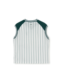 [cool Field] Varsity Sportive Striped Sleeveless
