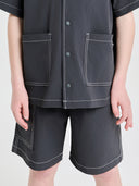 Basic Outdoor Stitches Point Woven Shorts(set)