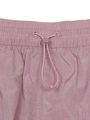Gorpcore Glossy Nylon Puckering Cargo Midi Skirt