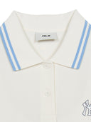 Women's Basic Crop Polo T-shirt