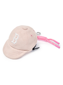 Basic Suede Ballcap Pouch Keyring