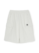 Basic Small Logo One Tuck Cargo Bermuda Pants