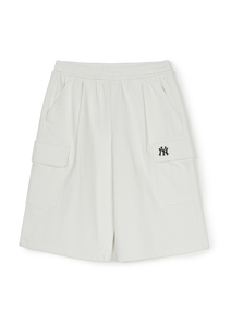 Basic Small Logo One Tuck Cargo Bermuda Pants