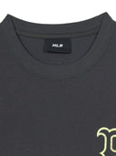 Basic Color Letter Megaover Fit T-shirt