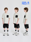 [cool Field] Basic Outdoor Mesh Pocket T-shirt Set