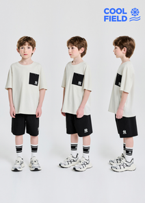 [cool Field] Basic Outdoor Mesh Pocket T-shirt Set