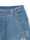 BASIC CURVED DENIM PANTS