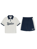 [cool Field] Varsity Mesh Pique T-shirt Set