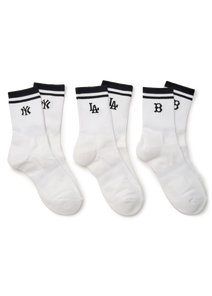 Daily Stripe Mid Socks 3pairs Set