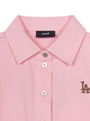 Women's Varsity Logo Cropped Denim Shirts