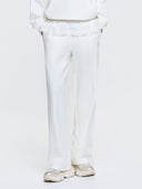 Women's Basic Lace Ruffle Semi Wide Pants