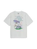 Sportive Summer Cloud Artwork T-shirt