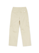 Woman Vintage Cotton Multi Cargo Semi-wide Pants