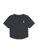 Women's Vintage Slim Henley Neck T-shirt